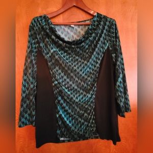 Dana Buchman Dressy Top X-Large EUC, green